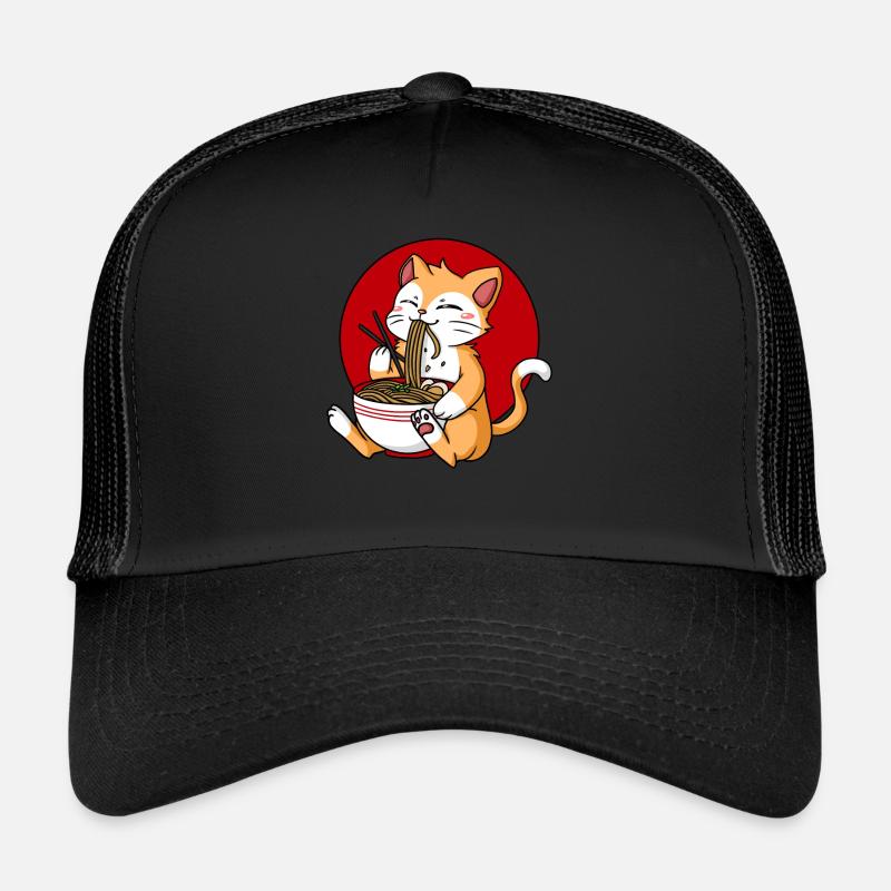 Chat Ramen Casquette trucker 