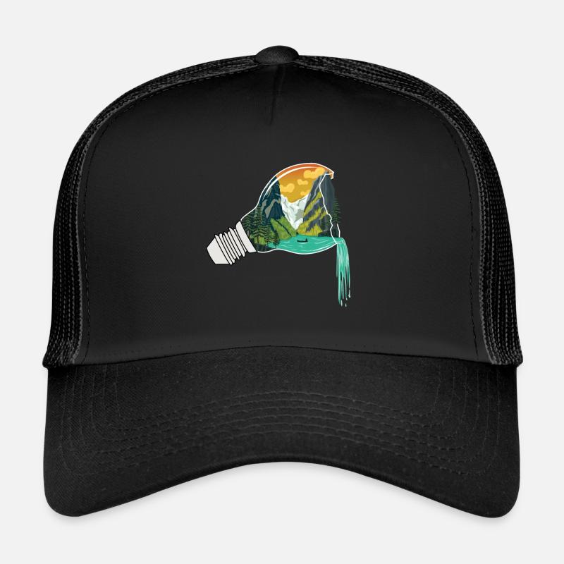 Natur Glühbirne Abstrakt Trucker Cap
