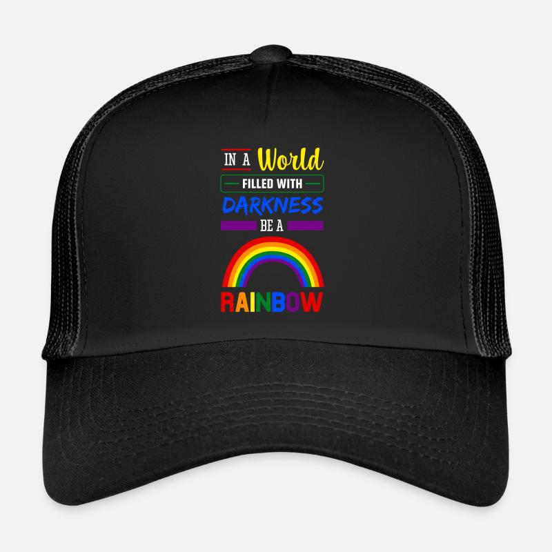 Soyez un arc-en-ciel Casquette trucker 