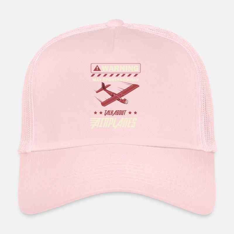 Warning may talk about airplanes pilot Trucker Cap