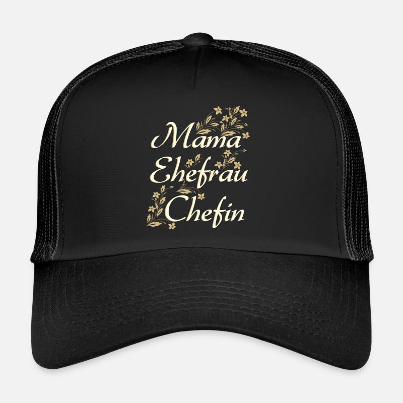 MAMA EHEFRAU CHEFIN - Geschenk Ehefrau Trucker Cap