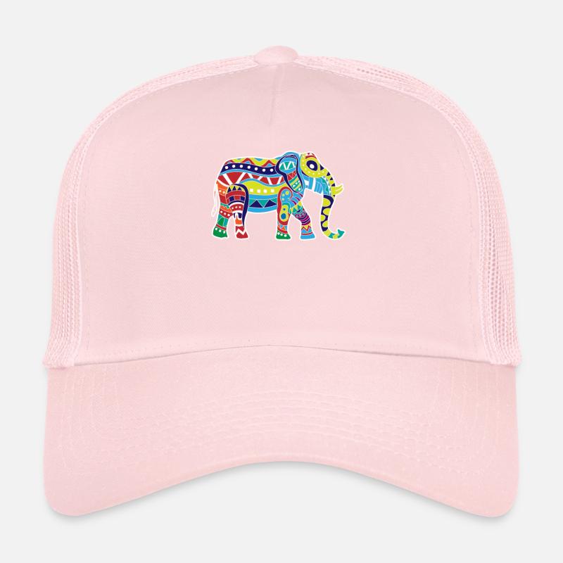 Éléphant coloré Casquette trucker 