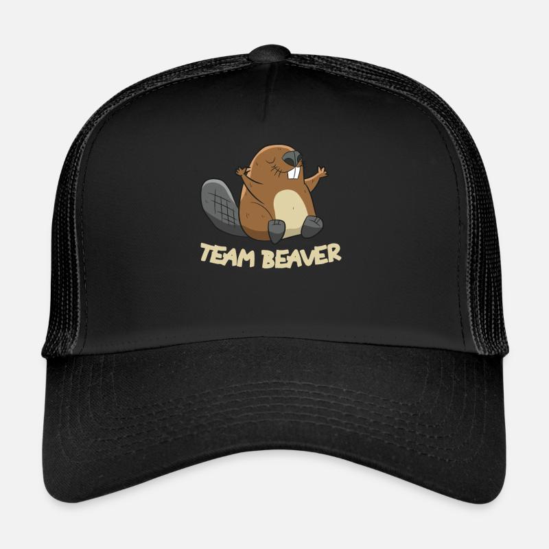 Équipe Castor Équipe Biber - Casquette trucker - noir/noir