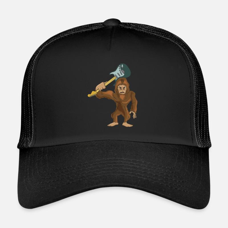 Gitarrist - Trucker Cap - Schwarz/Schwarz