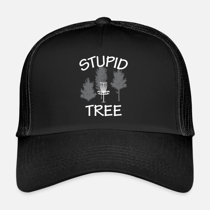 Stupid Tree Disc Golf Frisbee Funny Golfers Disc G Trucker Cap
