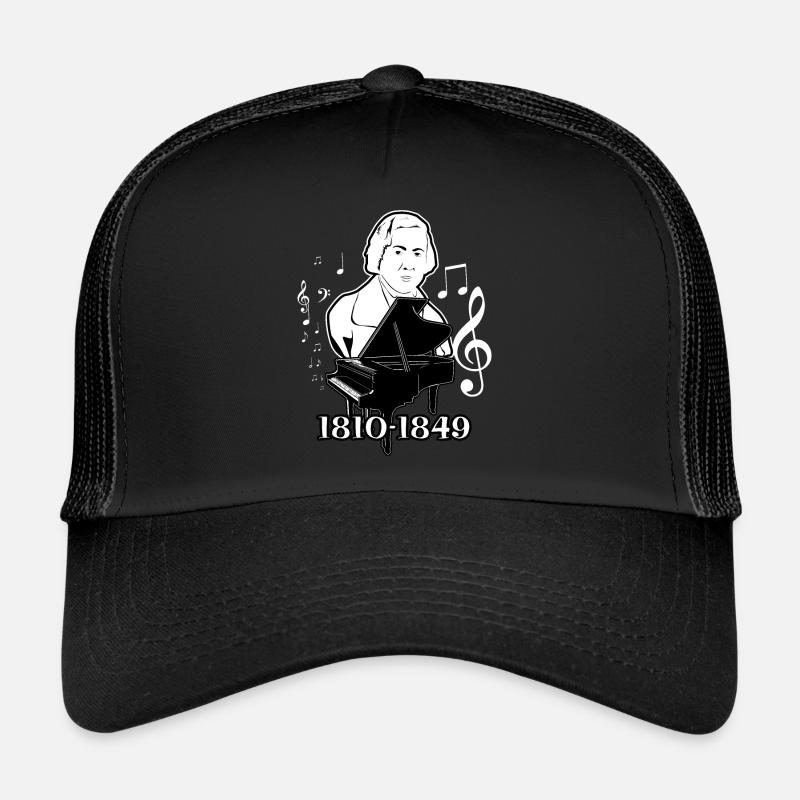 Frédéric Chopin - Casquette trucker  - noir/noir