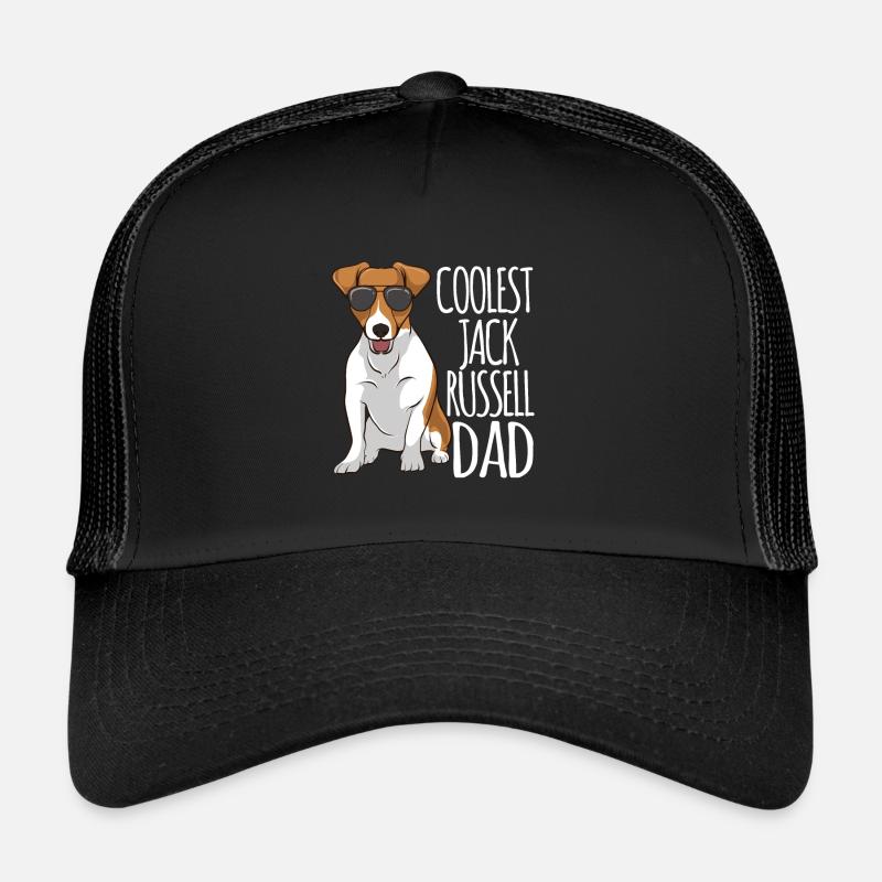 Le plus cool Jack Russel Père Jack Russell Terrier - Casquette trucker  - noir/noir