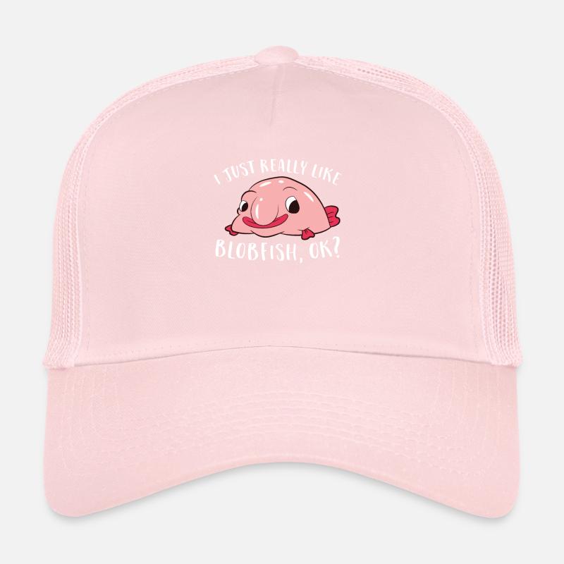 J’aime le blob-pêche Tout simplement Vraiment Drôle Casquette trucker 