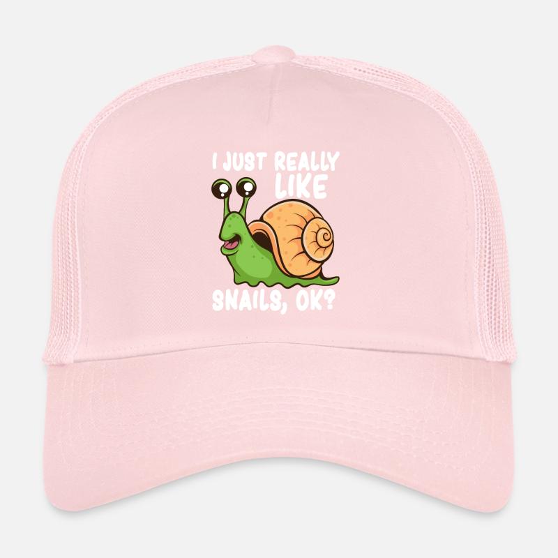 J’aime les escargots. Casquette trucker 