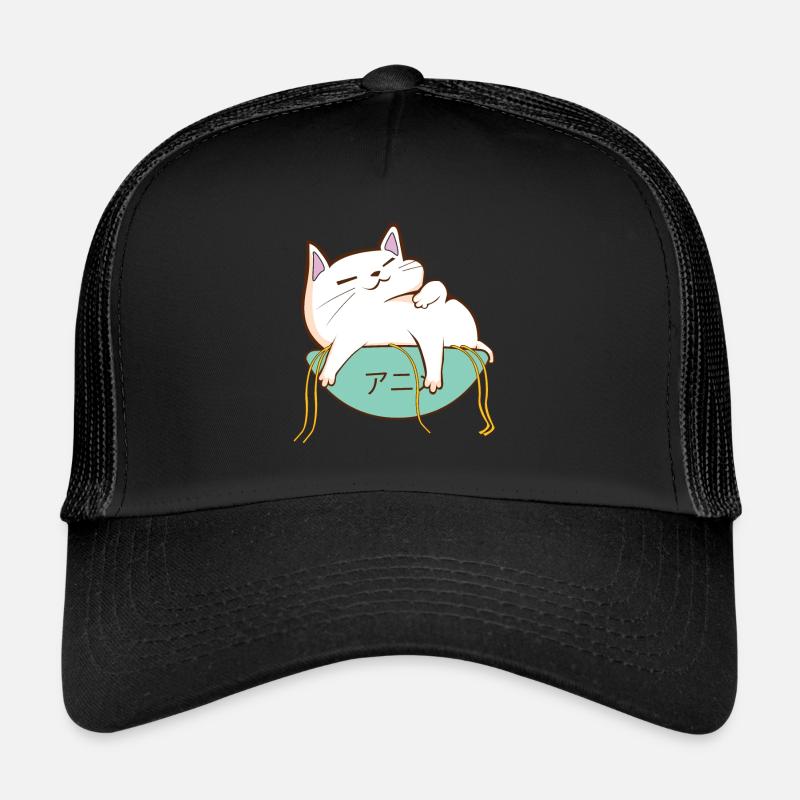 Anime chat ramen plein Casquette trucker 