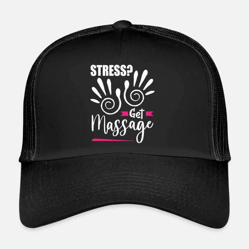 Massage - Trucker Cap - Schwarz/Schwarz