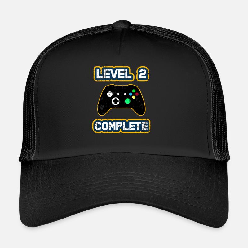 Level 2 Complete/ 2th Anniversary Gift T-Shirt Trucker Cap