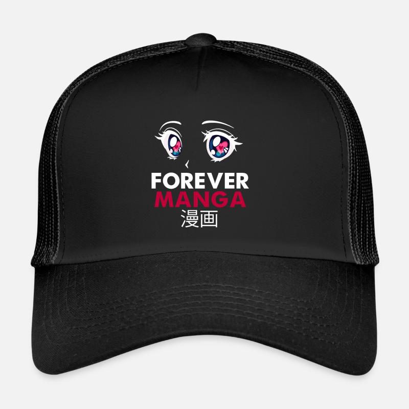Forever Manga - Trucker Cap - black/black