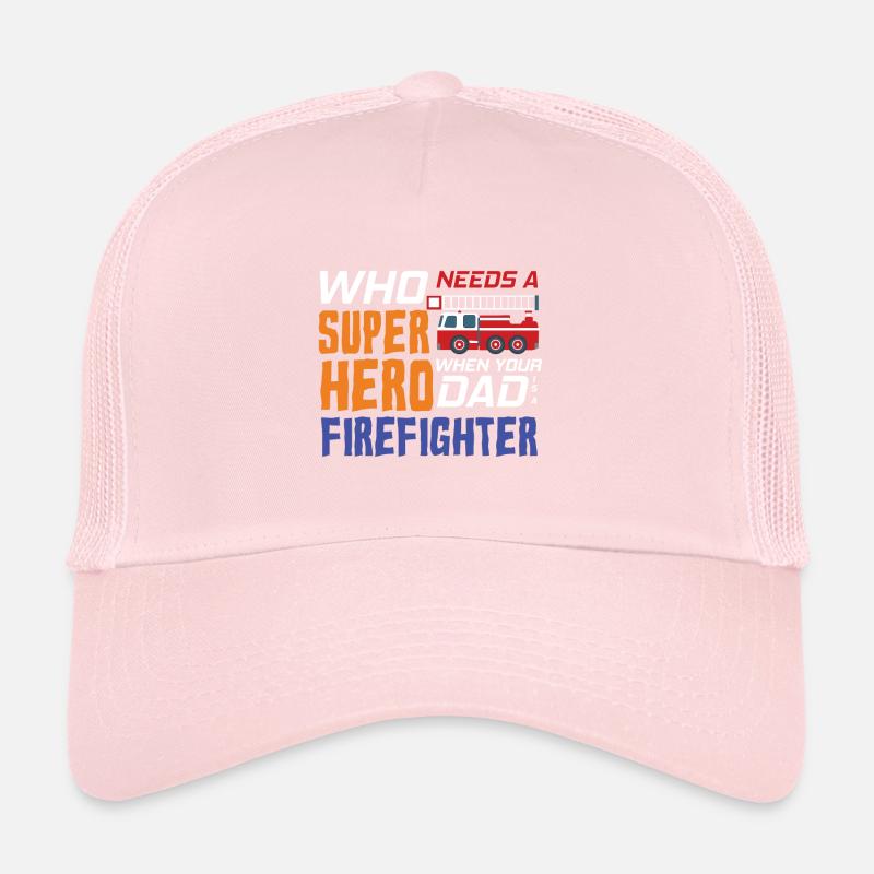 Mon père est pompier Casquette trucker 
