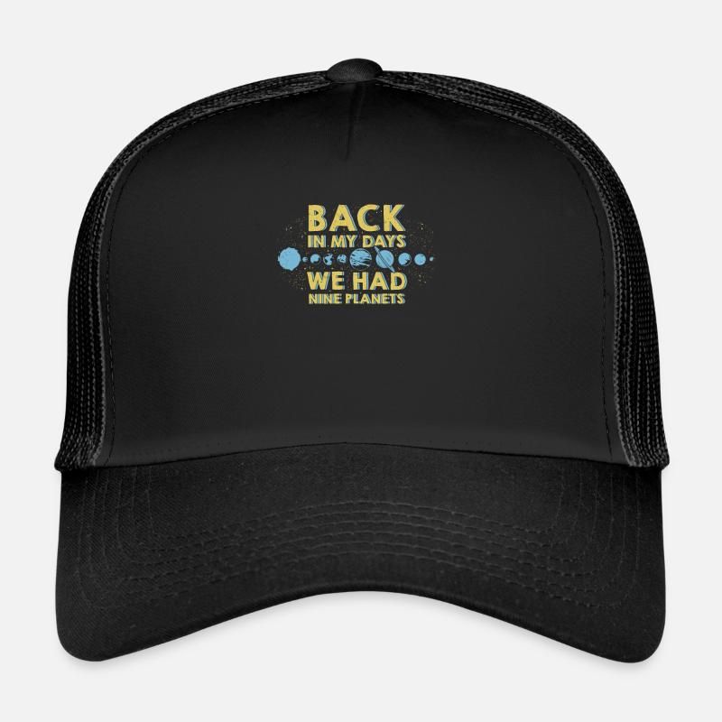 Astronomy Astronomy Star science universe planets gift - Trucker Cap - black/black