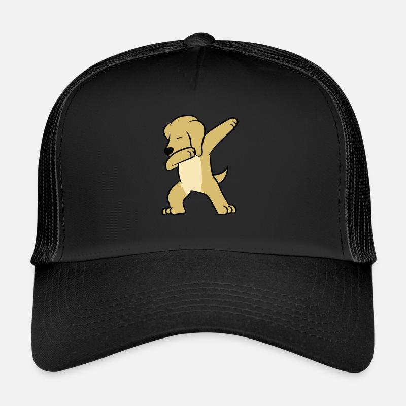 Dabbing Labrador Kinder Labrador Hund - Trucker Cap - Schwarz/Schwarz