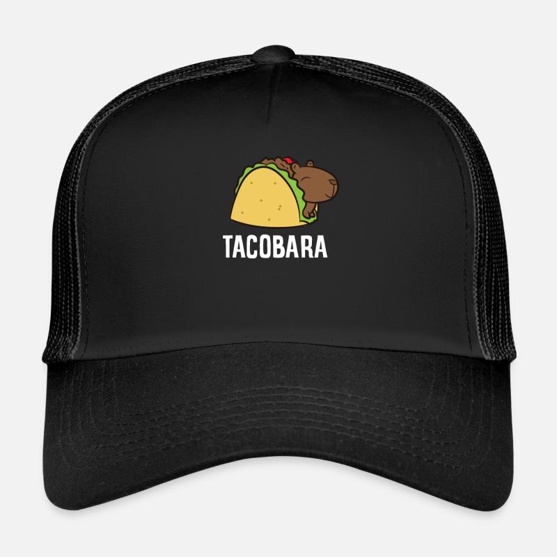 Capybara Gift Kids Tacobara Funny Capybara Tacos Trucker Cap