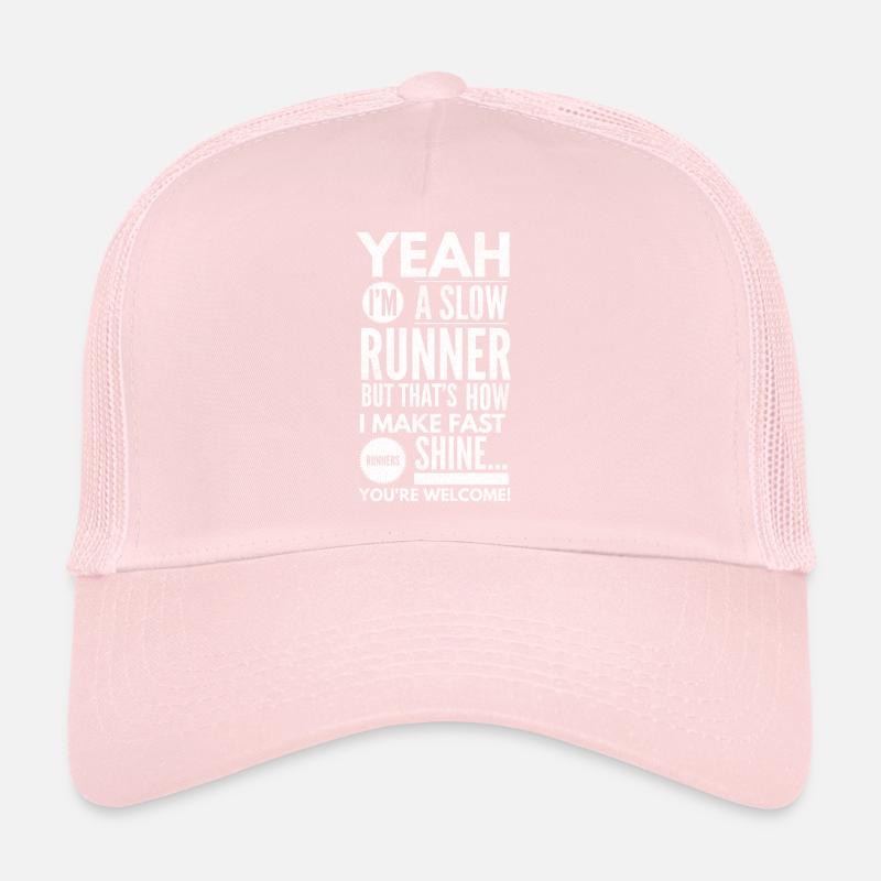 Yeah I'm A Slow Runner - Running Lover Runner Trucker Cap