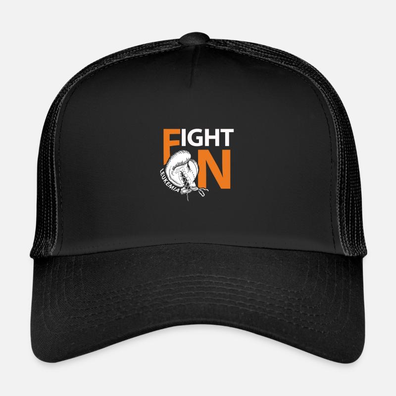 Fight leukemia like a boxer - Trucker Cap - black/black