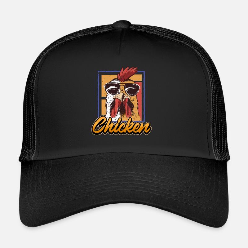 Rooster Chickens Hen Egg Rooster Say Gift Trucker Cap