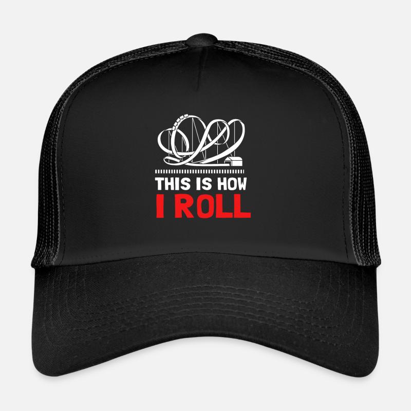 Achterbahn - Trucker Cap - Schwarz/Schwarz
