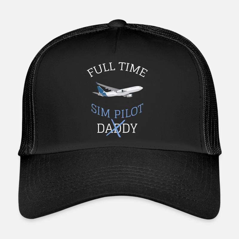 Simulateur de vol Simmer Simulation MSFS Cadeau Casquette trucker 