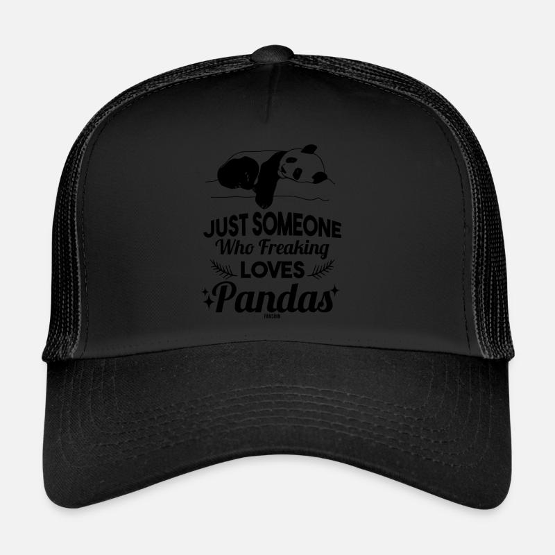 Panda - Casquette trucker  - noir/noir