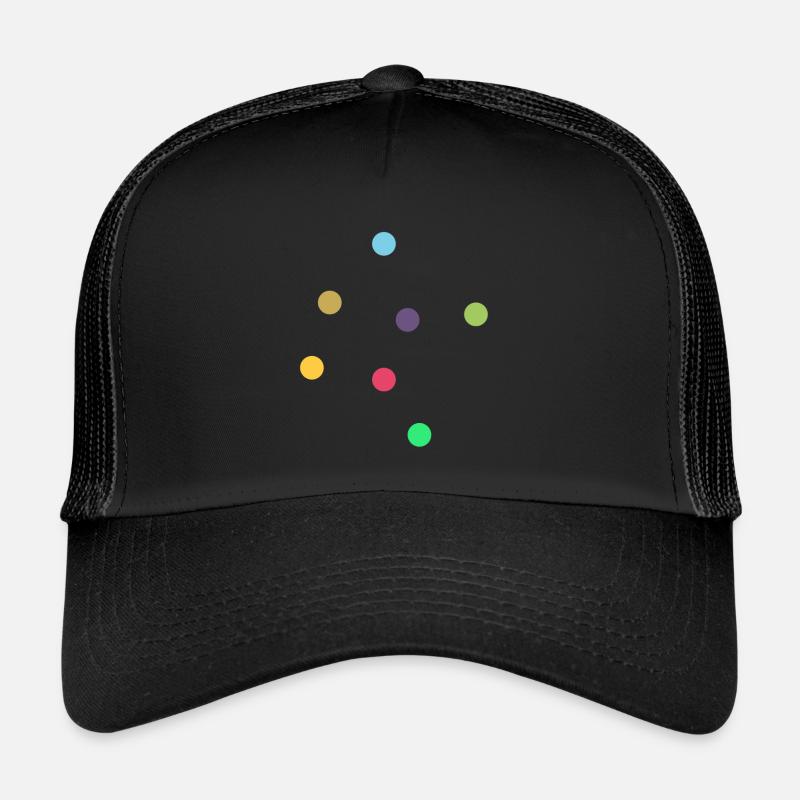 dots - Casquette trucker  - noir/noir