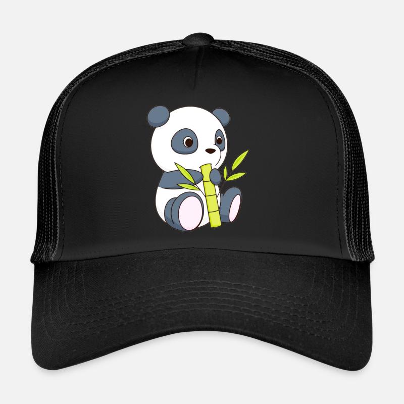 pandabär mit bambusstange Trucker Cap