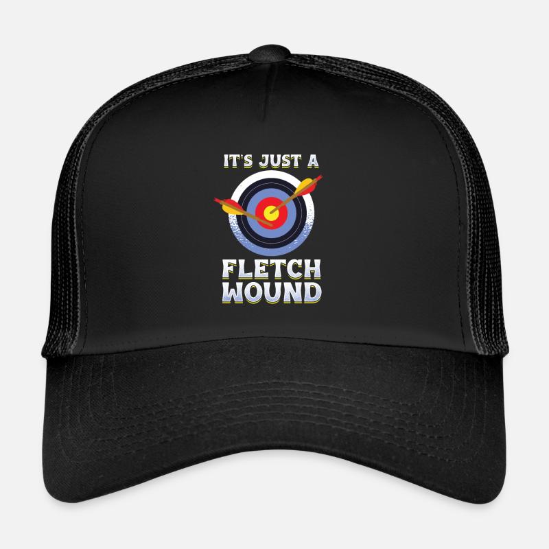 Archer tir à l’arc avec flèche et arc - Casquette trucker - noir/noir