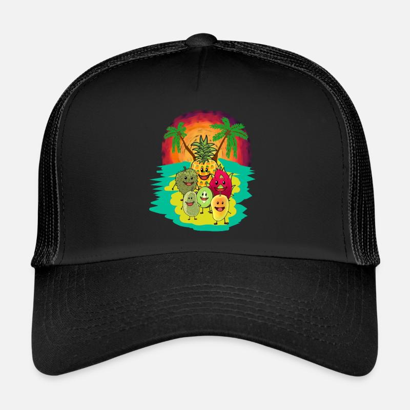 Frucht Südfrucht Südsee Früchte Fantasy Vitamine Trucker Cap