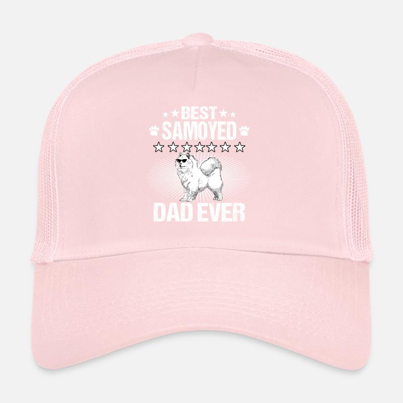 Samojede Samojeden papa père chien chiens Casquette trucker 
