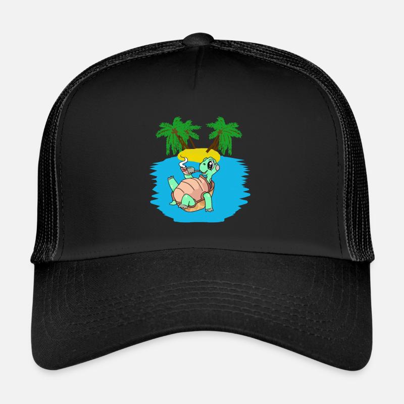 Tortue, Île, Jeune, Caraïbes, Mers du Sud, Été Casquette trucker 