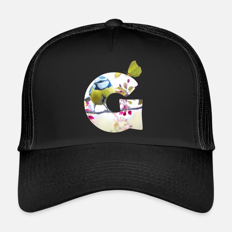 printemps oiseau papillon g Casquette trucker 