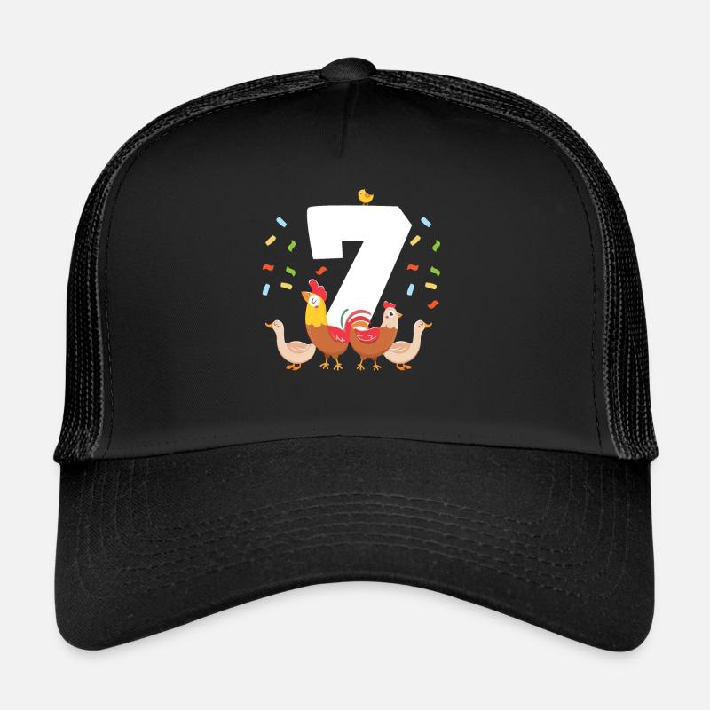 7ème anniversaire de bébé Casquette trucker 