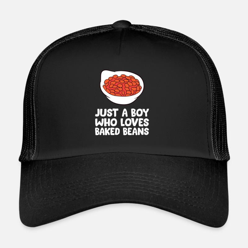 Baked Bean Boy juste un garçon qui a cuit des haricots au lard Casquette trucker 