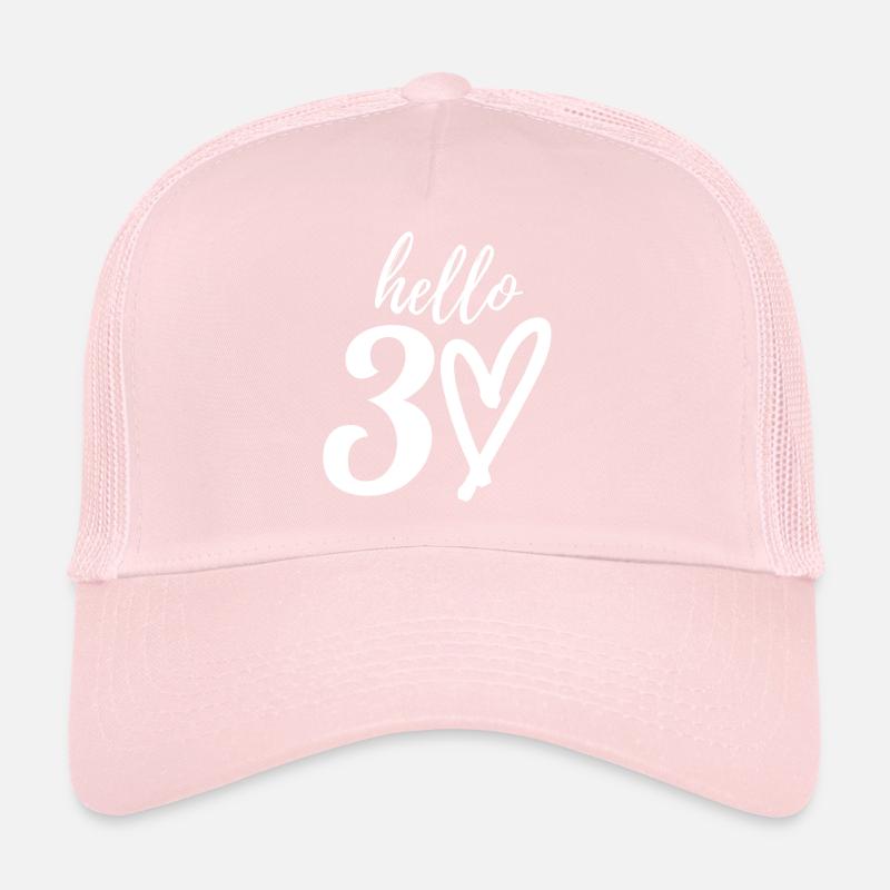 bonjour 30. 30e anniversaire Casquette trucker 