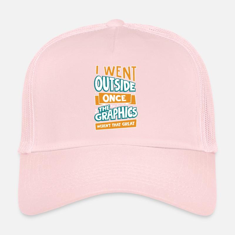 Gaming Gamer PC Computer Player Gift Trucker Cap