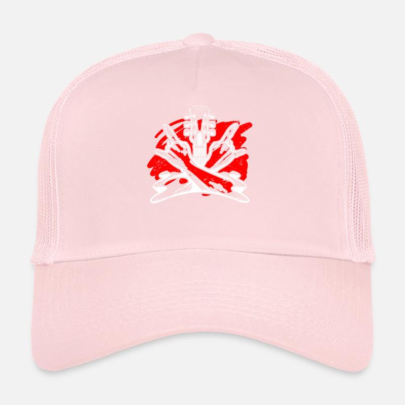 Musiker Gitarre Gitarrist Rock E-Gitarre Trucker Cap