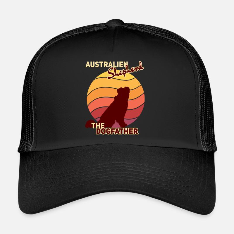 Australia Shepherd The Dogfather - Trucker Cap - black/black