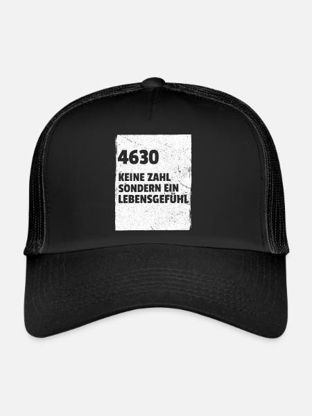 4630 Bochum - Trucker Cap - Schwarz/Schwarz