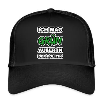 Bundestagswahl - Trucker Cap - Schwarz/Schwarz - Vorne