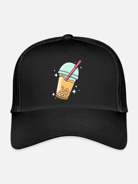 Bubble Thé De Thé De Thé - Casquette trucker  - noir/noir - Devant