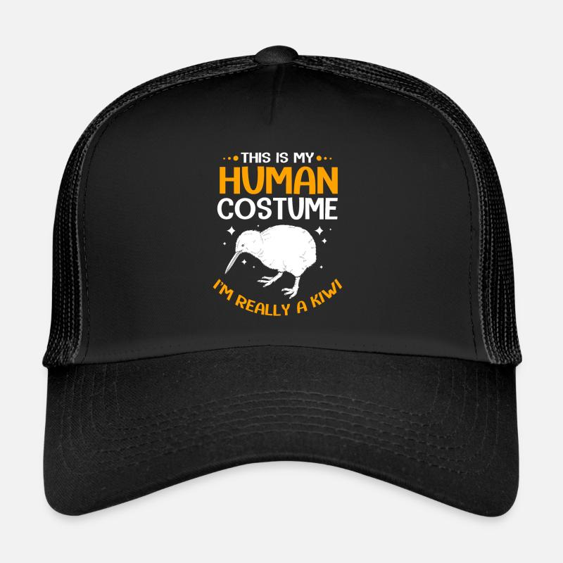 kiwi-vogel Kiwi Vogel - Trucker Cap - Schwarz/Schwarz