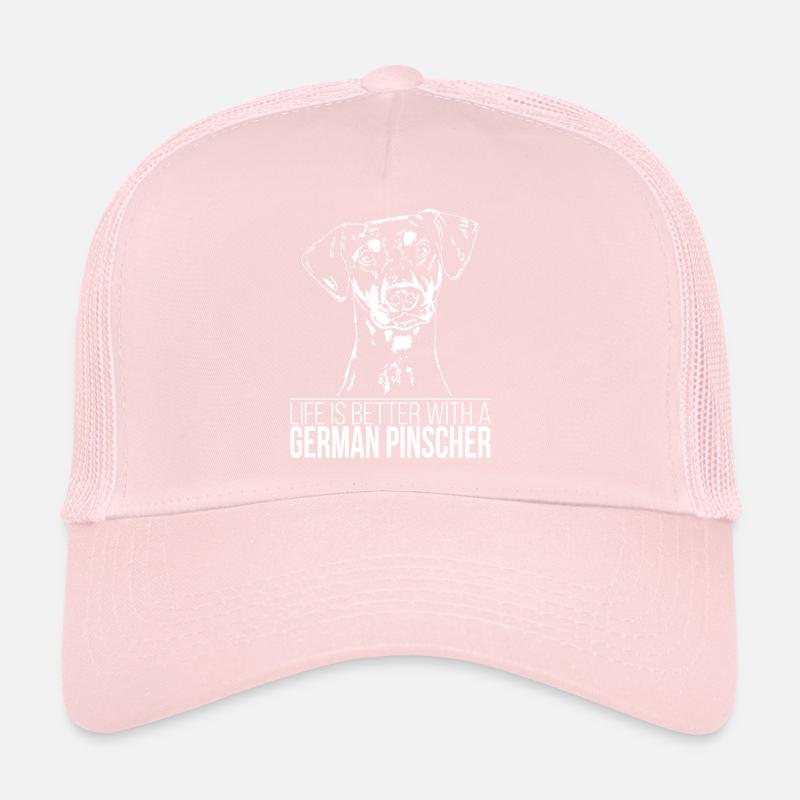 GERMAN PINSCHER Life better Hundespruch Wilsigns Casquette trucker 
