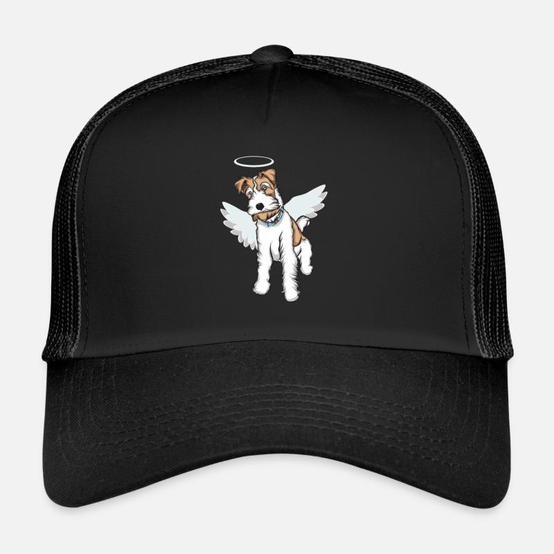 Fox Terrier Wirehaired Angel | Fox Terrier T-Shirt Trucker Cap