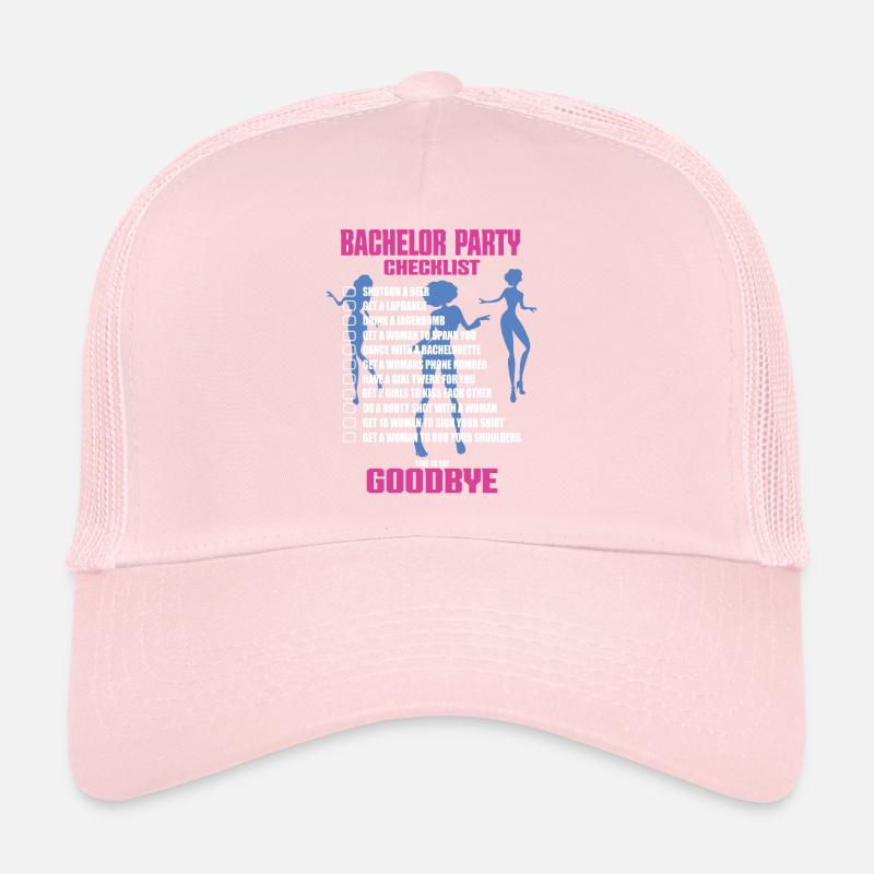 Bachelor Party Checklist Trucker Cap