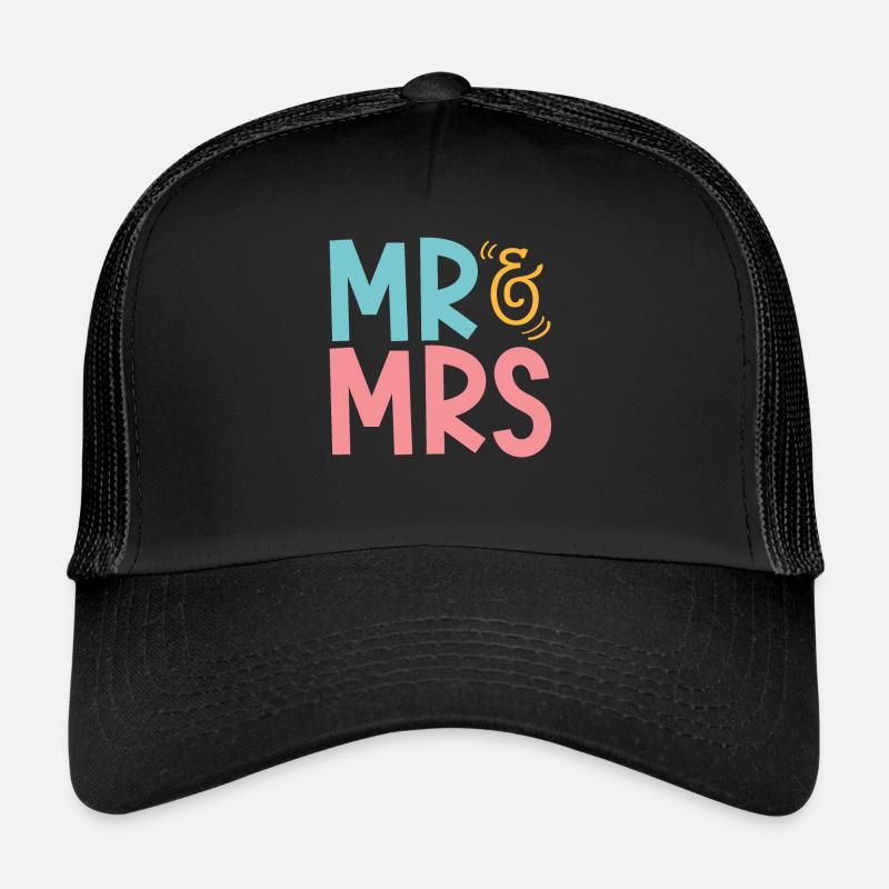 Mr & Mrs Mariage Casquette trucker 