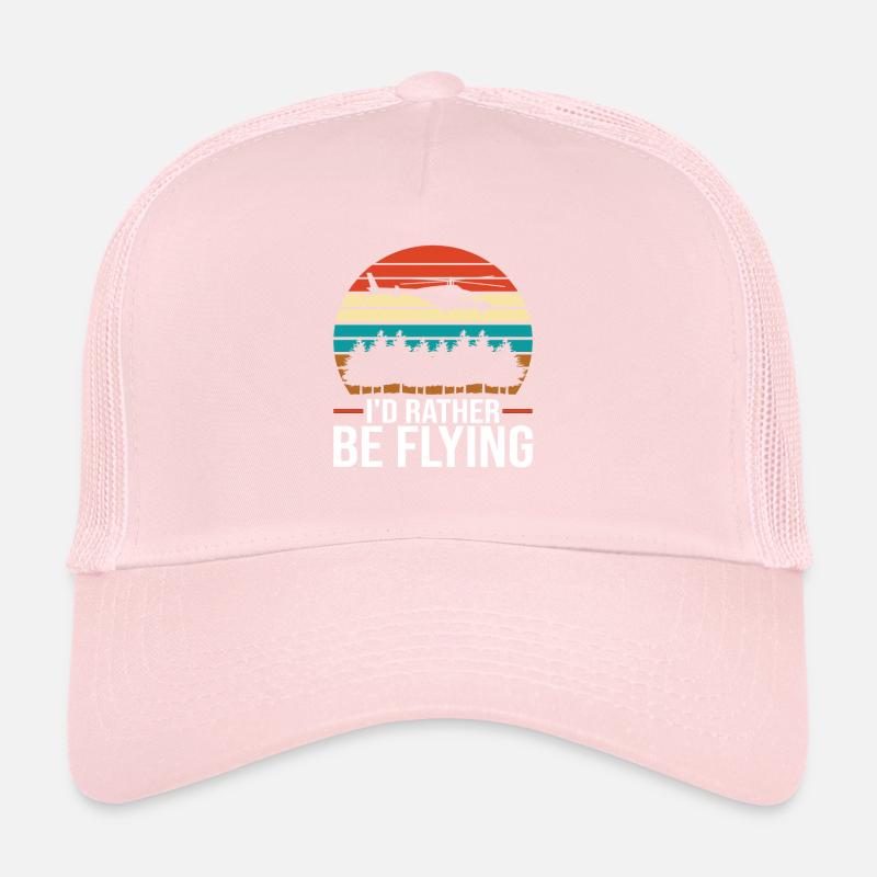 Hélicoptère pilote hélicoptère Casquette trucker 
