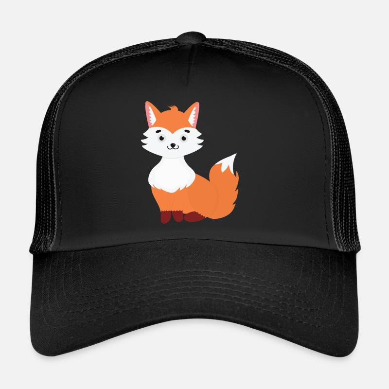 Fuchs - Trucker Cap - Schwarz/Schwarz